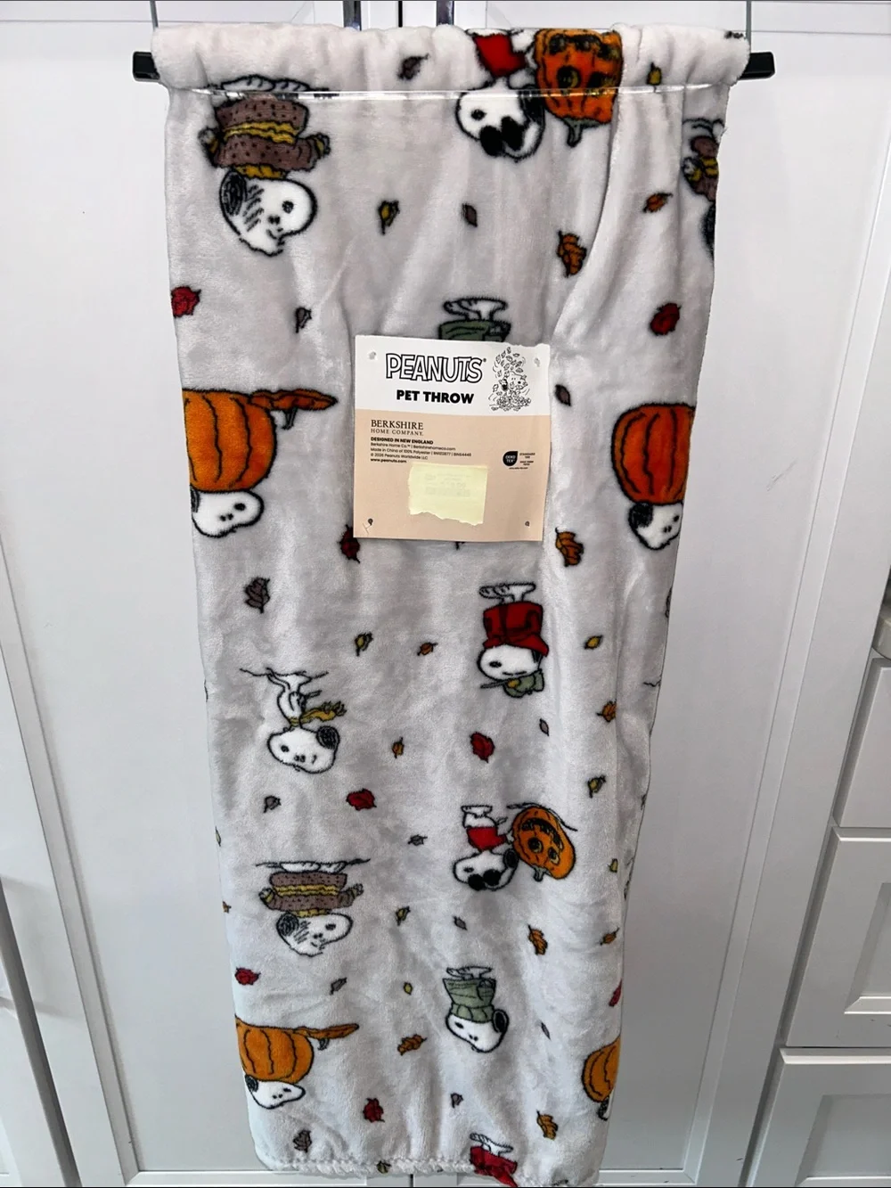 Berkshire Peanuts Snoopy Fall Autumn Sweater Weather Throw Blanket